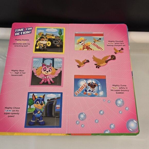 Nickelodeon PAW Patrol Mighty Pups Charged Up! Lift & Slide Board Book - Picture 8 of 8